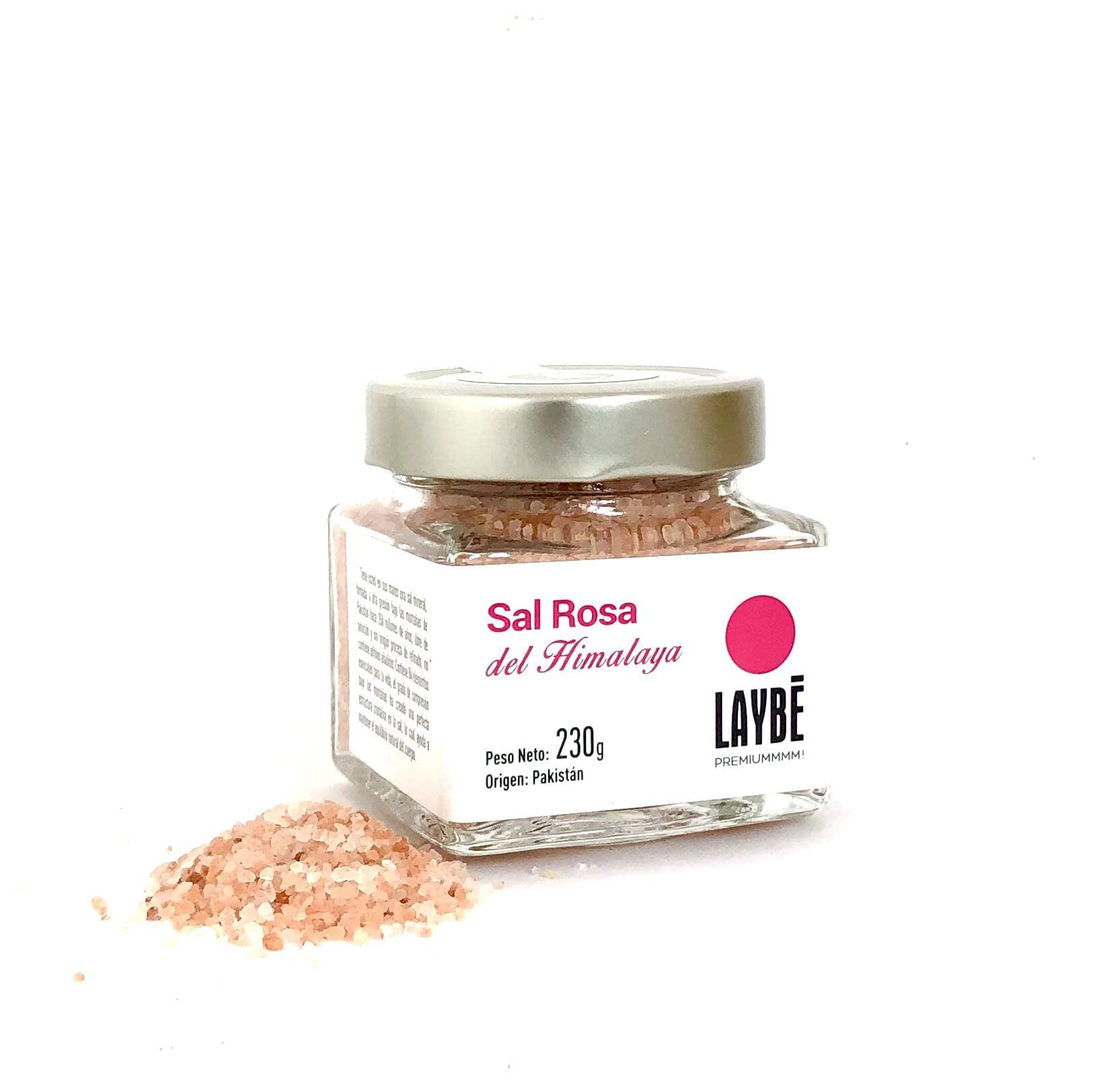 Tarro cristal Sal Rosa del Himalaya 230 g